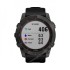 Часы Garmin Fenix 7X Sapphire Solar титановый угольно-серый DLC с силиконовым ремешком