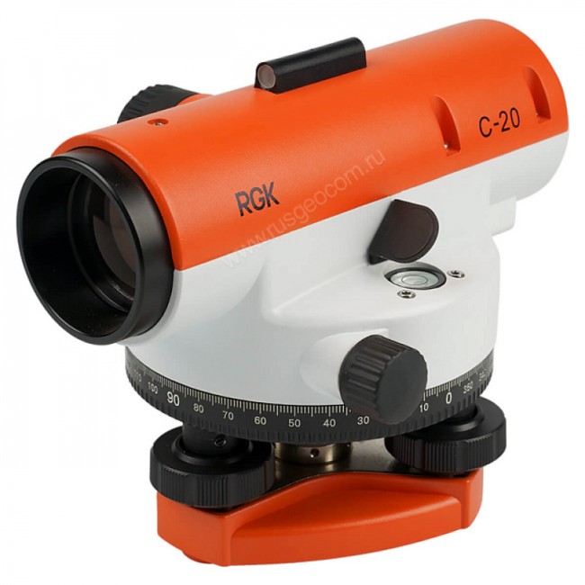 Комплект оптический нивелир RGK C-20 с поверкой + штатив S6-N + рейка AMO S3 Комплект оптический нивелир RGK C-20 с поверкой + штатив S6-N + рейка AMO S3
