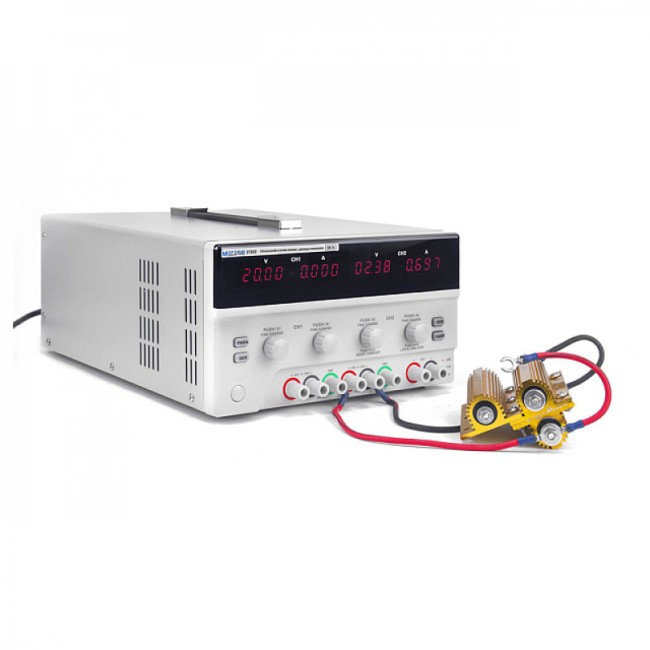 Трёхканальный линейный источник питания с цифровым управлением МЕГЕОН 37303 Трёхканальный линейный источник питания с цифровым управлением МЕГЕОН 37303