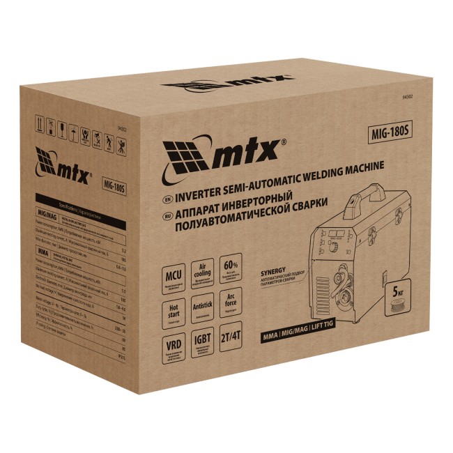 Аппарат инверторный полуавтоматической cварки MIG-180S MTX