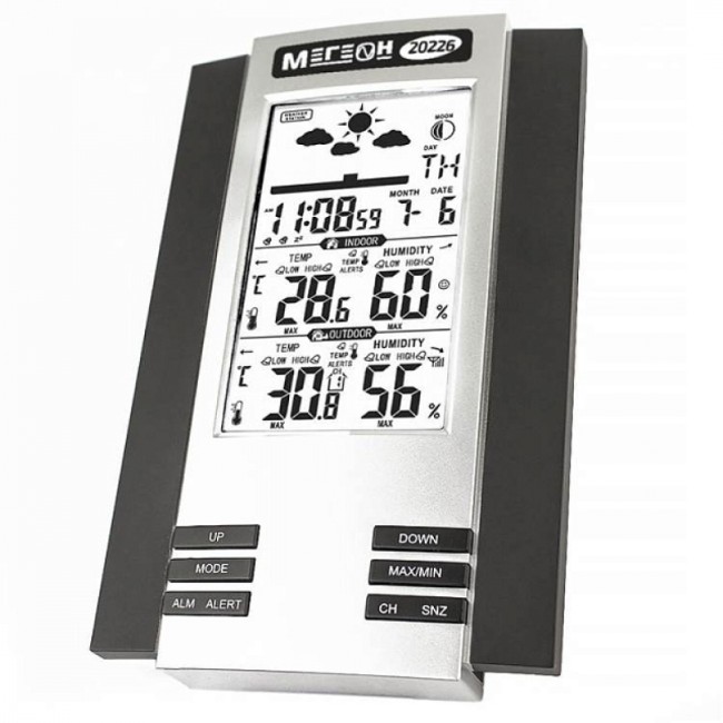 Термогигрометр настольный МЕГЕОН 20226 Термогигрометр настольный МЕГЕОН 20226