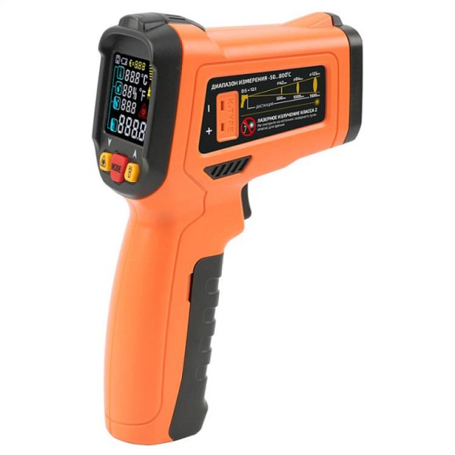 Инфракрасный термометр с термопарой МЕГЕОН 16800 Инфракрасный термометр с термопарой МЕГЕОН 16800