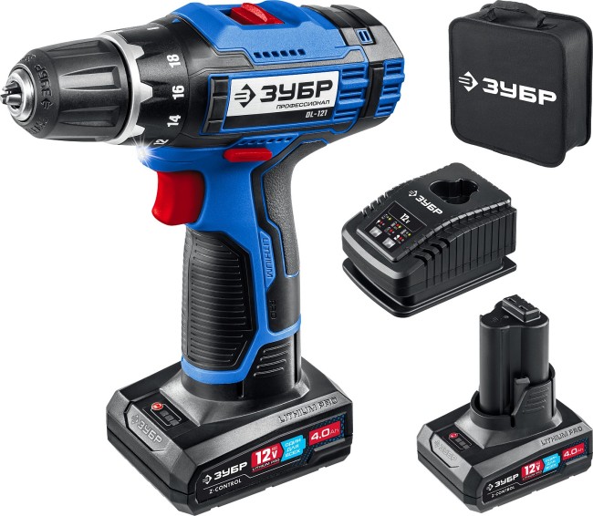 Дрель-шуруповерт DL-121-42 ЗУБР 2 АКБ Дрель-шуруповерт DL-121-42 ЗУБР 2 АКБ