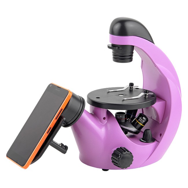 Микроскоп школьный Микромед Эврика 40x-320x инвертированный (аметист) Микроскоп школьный Микромед Эврика 40x-320x инвертированный (аметист)