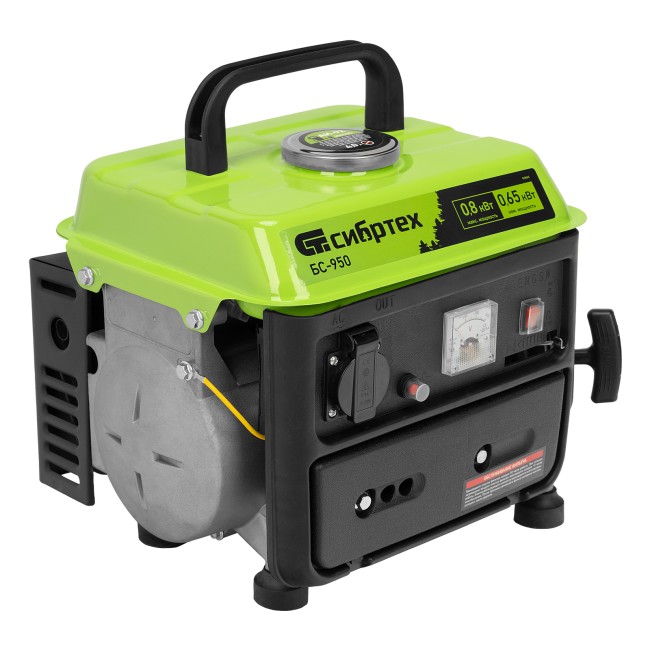 Генератор бензиновый БС-950, 0.8 кВт Сибртех Генератор бензиновый БС-950, 0.8 кВт Сибртех