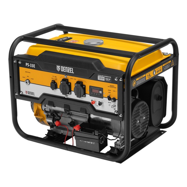 Генератор бензиновый PS-33E, 3.3 кВт Denzel Генератор бензиновый PS-33E, 3.3 кВт Denzel