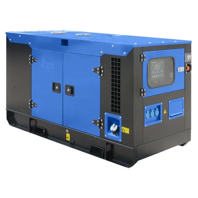 Дизельный генератор ТСС АД-12С-230 в шумозащитном кожухе Дизельный генератор ТСС АД-12С-230 в шумозащитном кожухе