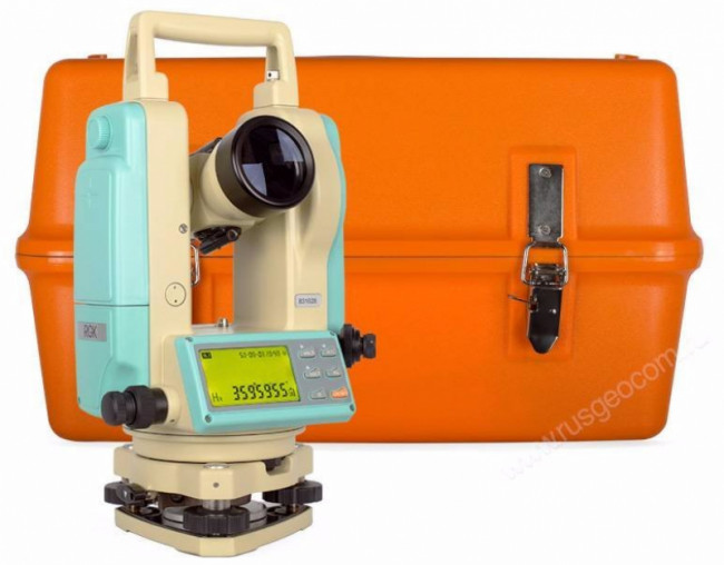 Электронный теодолит RGK T-02 (лазерный отвес) с поверкой Электронный теодолит RGK T-02 (лазерный отвес) с поверкой