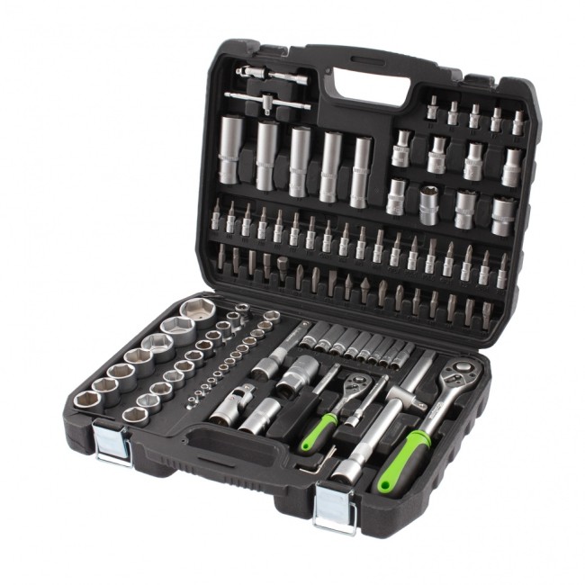 Набор инструмента 1/2", 1/4" 108 предметов Сибртех Набор инструмента 1/2", 1/4" 108 предметов Сибртех