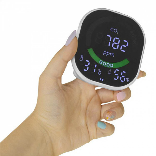 Измеритель концентрации углекислого газа (СО2) с функцией термогигрометра МЕГЕОН 08050 Измеритель концентрации углекислого газа (СО2) с функцией термогигрометра МЕГЕОН 08050