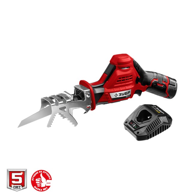 Сабельная пила СПЛ-125-21 ЗУБР 1 АКБ