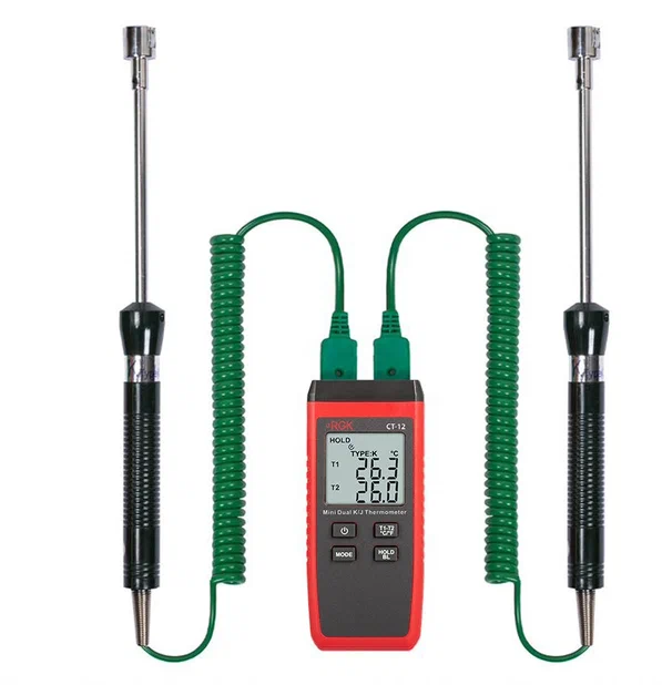 Термометр RGK CT-12 с поверхностными зондами TR-10S Термометр RGK CT-12 с поверхностными зондами TR-10S