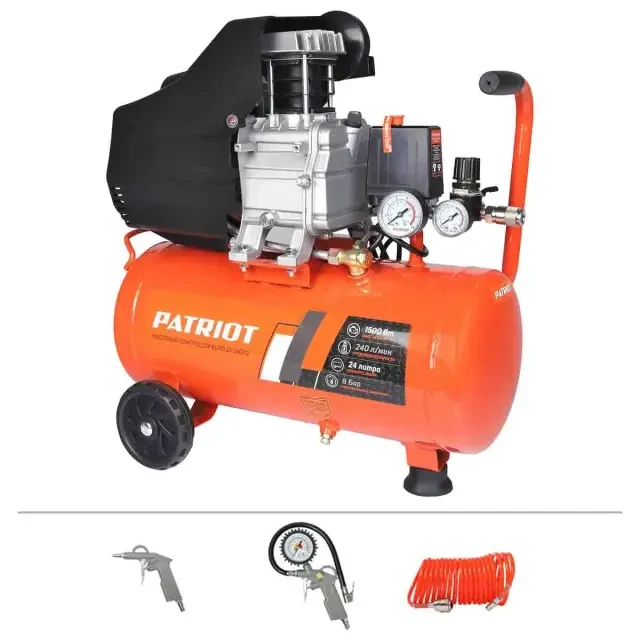 Компрессор поршневой масляный Patriot EURO 24-240K2
