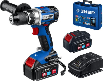 Дрель-шуруповерт DB-201-42 ЗУБР 2 АКБ