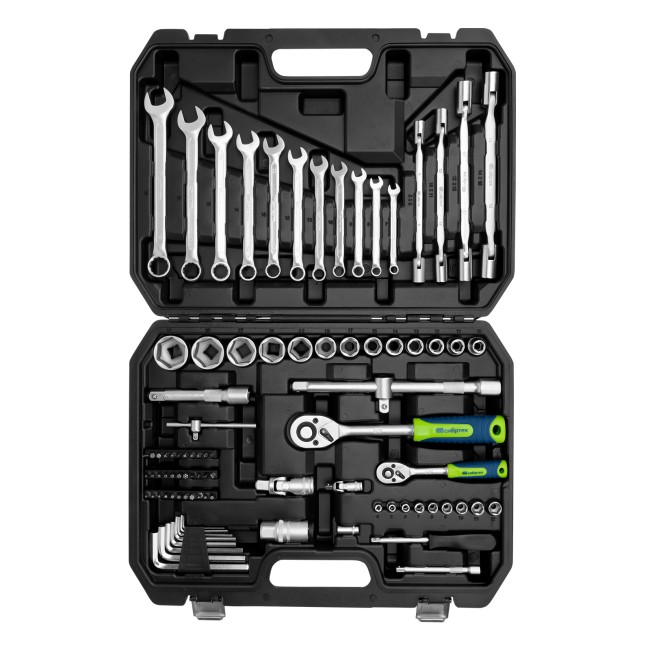 Набор инструментов 1/2", 1/4" 89 предметов Сибртех Набор инструментов 1/2", 1/4" 89 предметов Сибртех