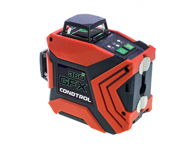 Лазерный уровень Condtrol GFX360-2 с зеленым лучом Лазерный уровень Condtrol GFX360-2 с зеленым лучом