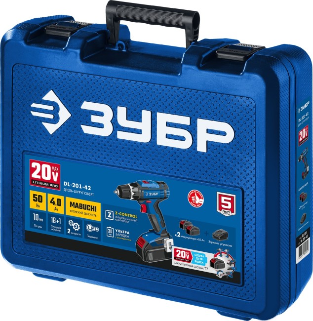 Дрель-шуруповерт DL-201-42 ЗУБР 2 АКБ Дрель-шуруповерт DL-201-42 ЗУБР 2 АКБ