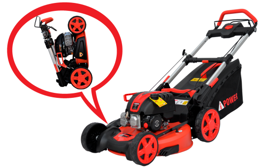 Складная газонокосилка бензиновая самоходная A-iPower AM53S Складная газонокосилка бензиновая самоходная A-iPower AM53S