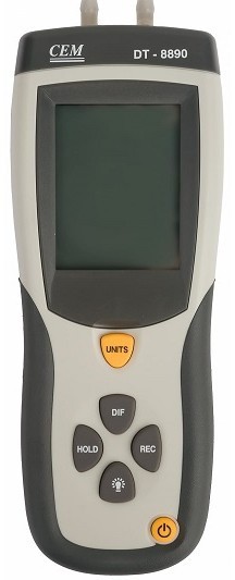 Дифференциальный цифровой манометр CEM DT-8890 Дифференциальный цифровой манометр CEM DT-8890