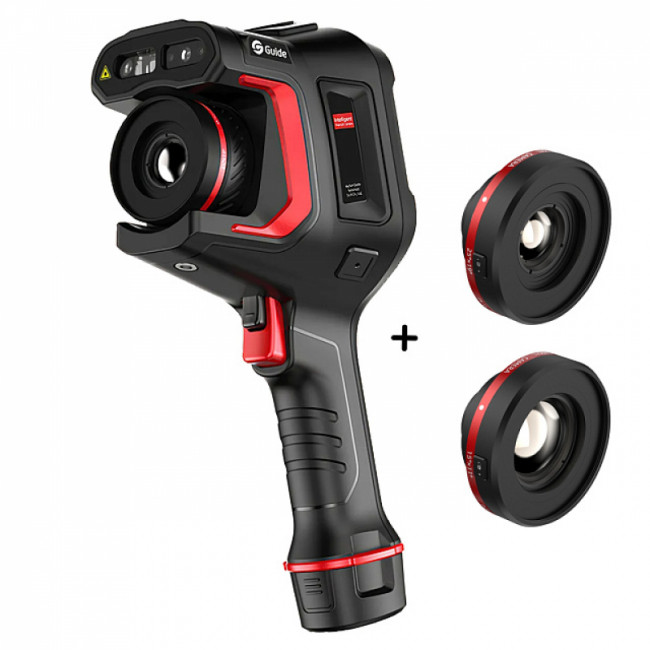 Тепловизор Guide H3 с поверкой в комплекте с телеобъективом 15° x 11° и высокотемпературным объективом Тепловизор Guide H3 с поверкой в комплекте с телеобъективом 15° x 11° и высокотемпературным объективом