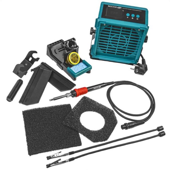Паяльная станция с дымоуловителем МЕГЕОН 00348 Паяльная станция с дымоуловителем МЕГЕОН 00348