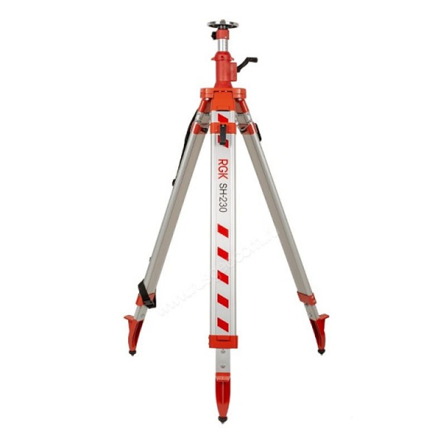 Комплект: ротационный нивелир AMO ROTOR 300 + штатив RGK SH-230, рейка