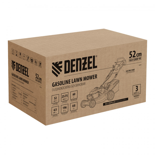 Газонокосилка бензиновая GLD-520SP-VE Denzel Газонокосилка бензиновая GLD-520SP-VE Denzel