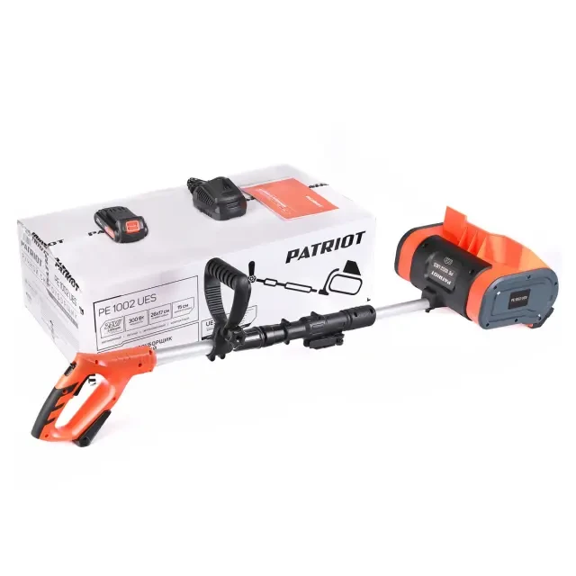 Снегоуборщик аккумуляторный ручной Patriot PE 1002 UES с АКБ 2 Ач + ЗУ 2А Снегоуборщик аккумуляторный ручной Patriot PE 1002 UES с АКБ 2 Ач + ЗУ 2А