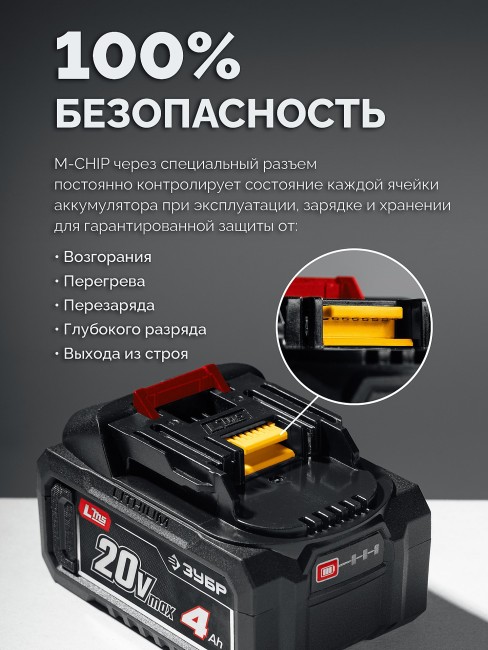 Ударный гайковерт ГБУ-1000 ЗУБР 20 В, 1000 Н·м, без АКБ (LMS) Ударный гайковерт ГБУ-1000 ЗУБР 20 В, 1000 Н·м, без АКБ (LMS)