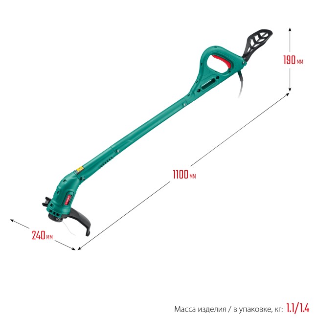 Электрический триммер ТСН-25-300 ЗУБР Электрический триммер ТСН-25-300 ЗУБР