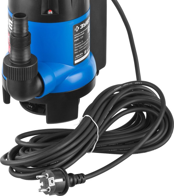 Дренажный насос для грязной воды Профессионал НПГ-Т7-400 ЗУБР АкваСенсор 400 Вт