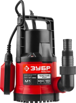 Дренажный насос с минимальным уровнем откачки НПЧ-М1-550 ЗУБР 550 Вт