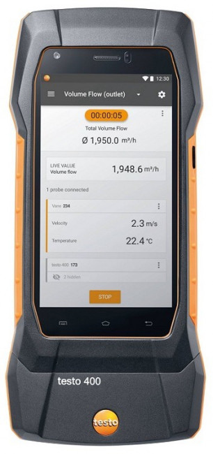 Комплект Testo 400 для вентиляции с зондом с обогреваемой струной