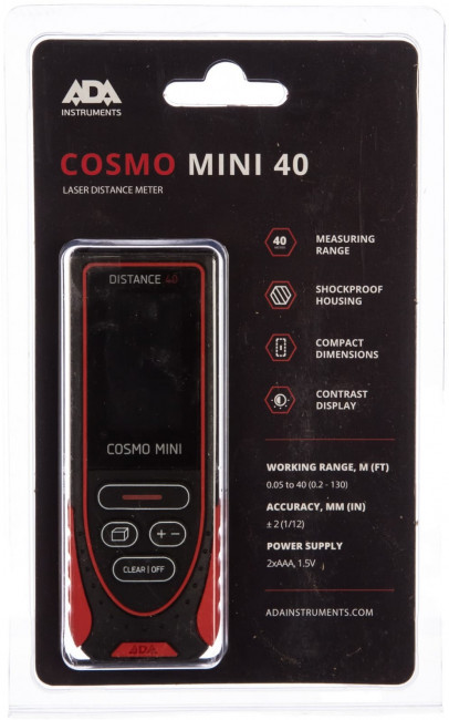 Лазерный дальномер ADA Cosmo Mini 40